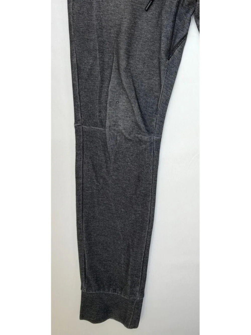 Armani Exchange Men's Sweatpants Drawstring Zip Pocket Solid Size S Gray